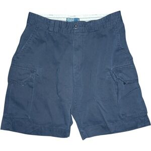 Vintage Polo Ralph Lauren Navy Blue Cargo Shorts Mens Size 36 Pockets Y2K‎ 90s